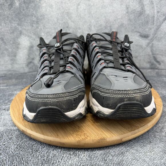 Skechers Shoes Mens Size 12 Gray Leather Walking Low Top Sneakers 237608WW main image 10